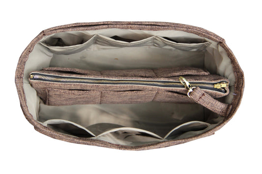 [Fendi Peekaboo X-Lite Medium] Waterproof Linen Bag Organizer - Customized Purse Insert, Tote Liner Protector, Handbag Organiser (Type B)