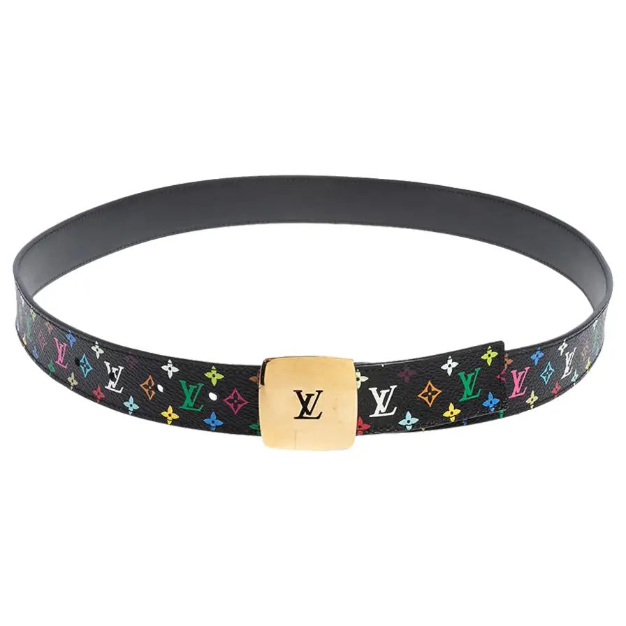 LOUIS VUITTON MULTICOLOR MONOGRAM LV CUT BELT