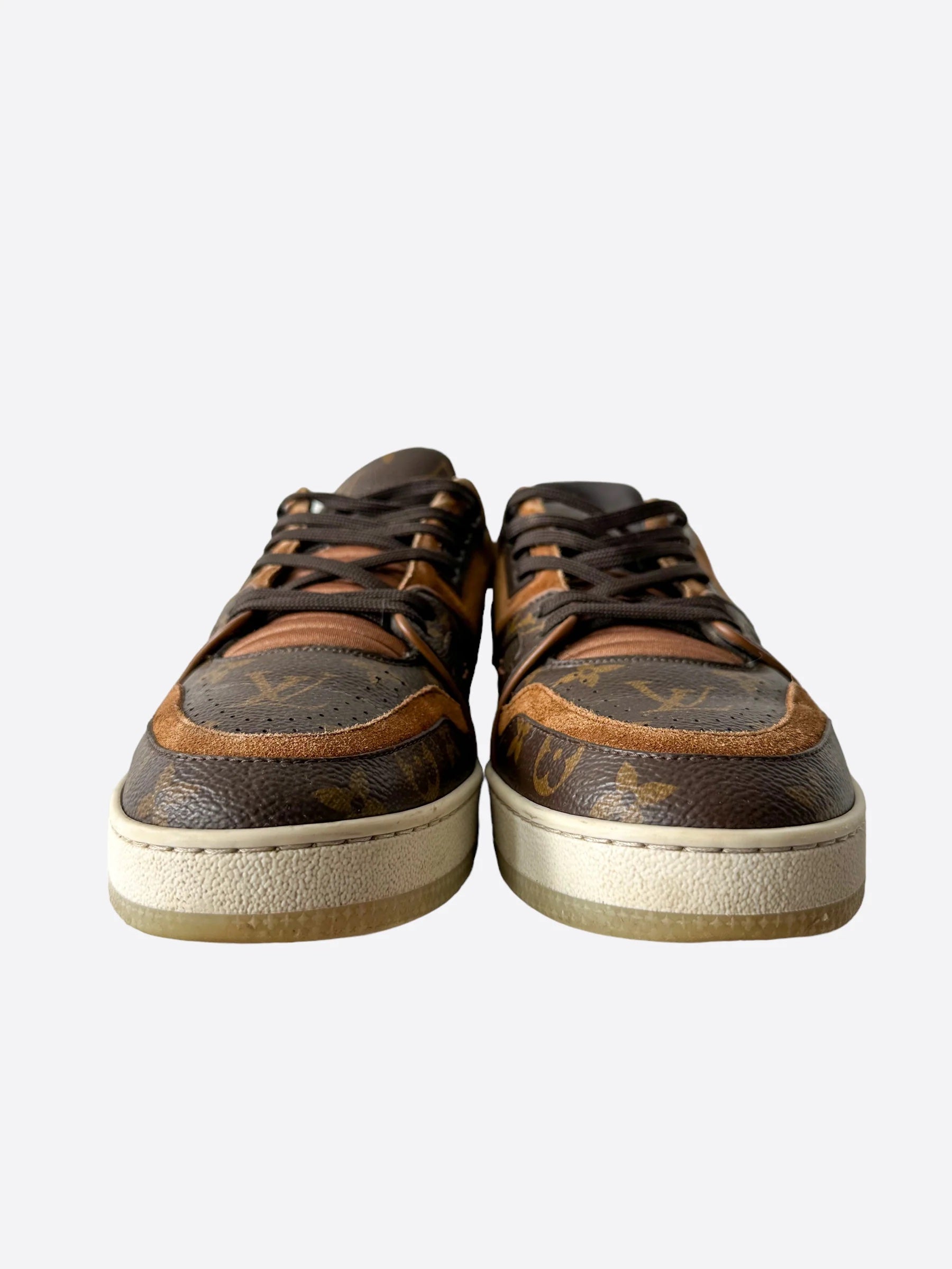 LOUIS VUITTON MONOGRAM SUEDE TRAINERS