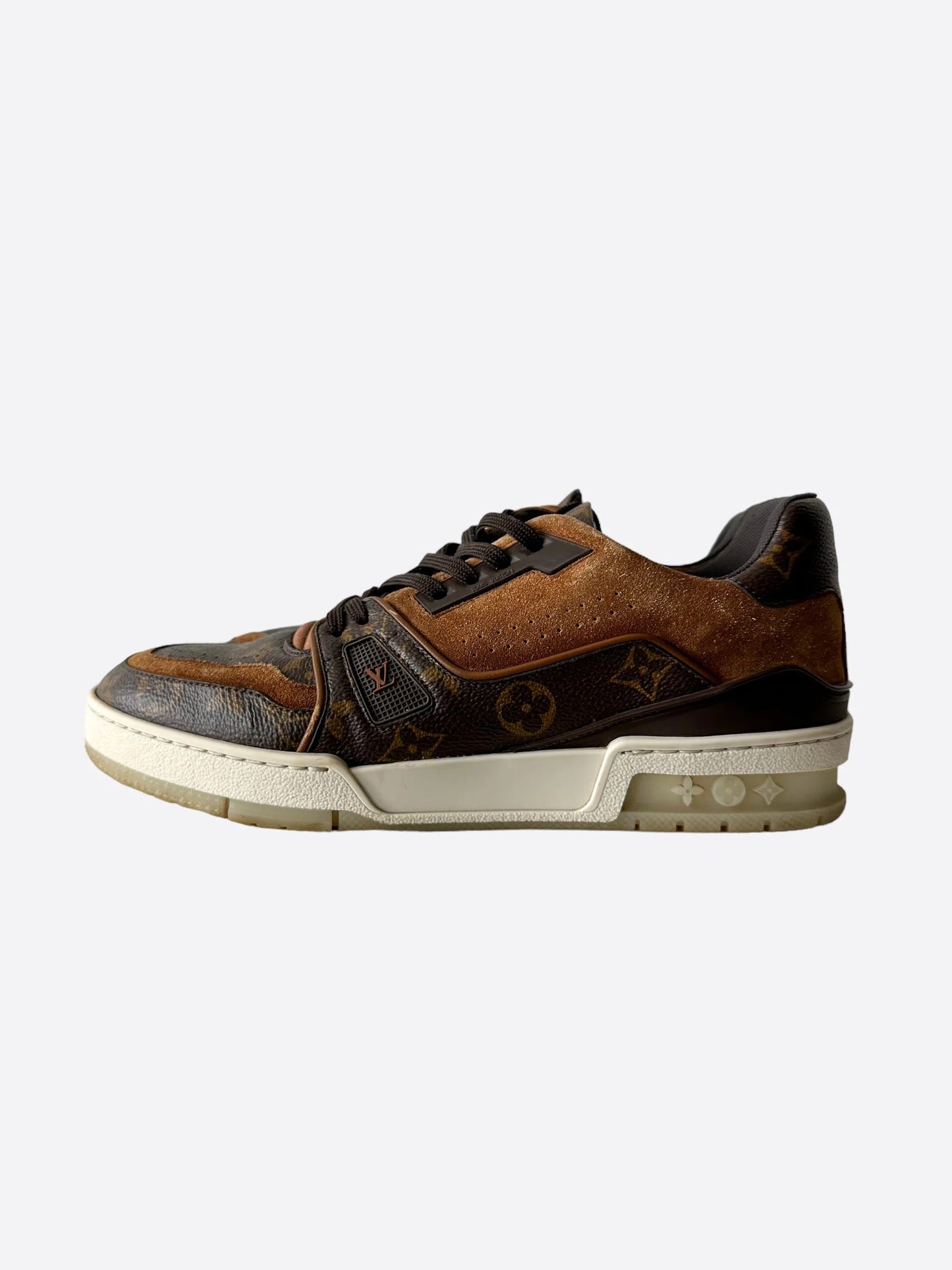 LOUIS VUITTON MONOGRAM SUEDE TRAINERS