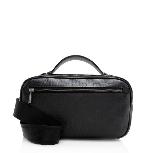 Louis Vuitton Damier Infini Leather Ambler Belt Bag (SHF-21168)