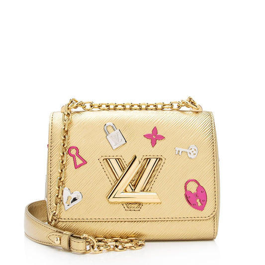 Louis Vuitton Epi Leather Love Lock Twist MM Shoulder Bag (SHF-ouz3vc)