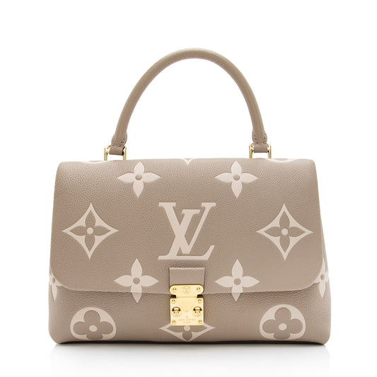Louis Vuitton Giant Monogram Empreinte Madeleine MM Top Handle Bag (SHF-yODfGB)