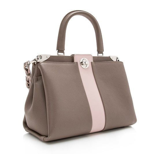 Louis Vuitton Leather Astrid Top Handle Satchel (SHF-16824)