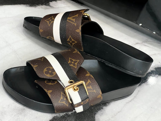 LOUIS VUITTON MONOGRAM SLIDES
