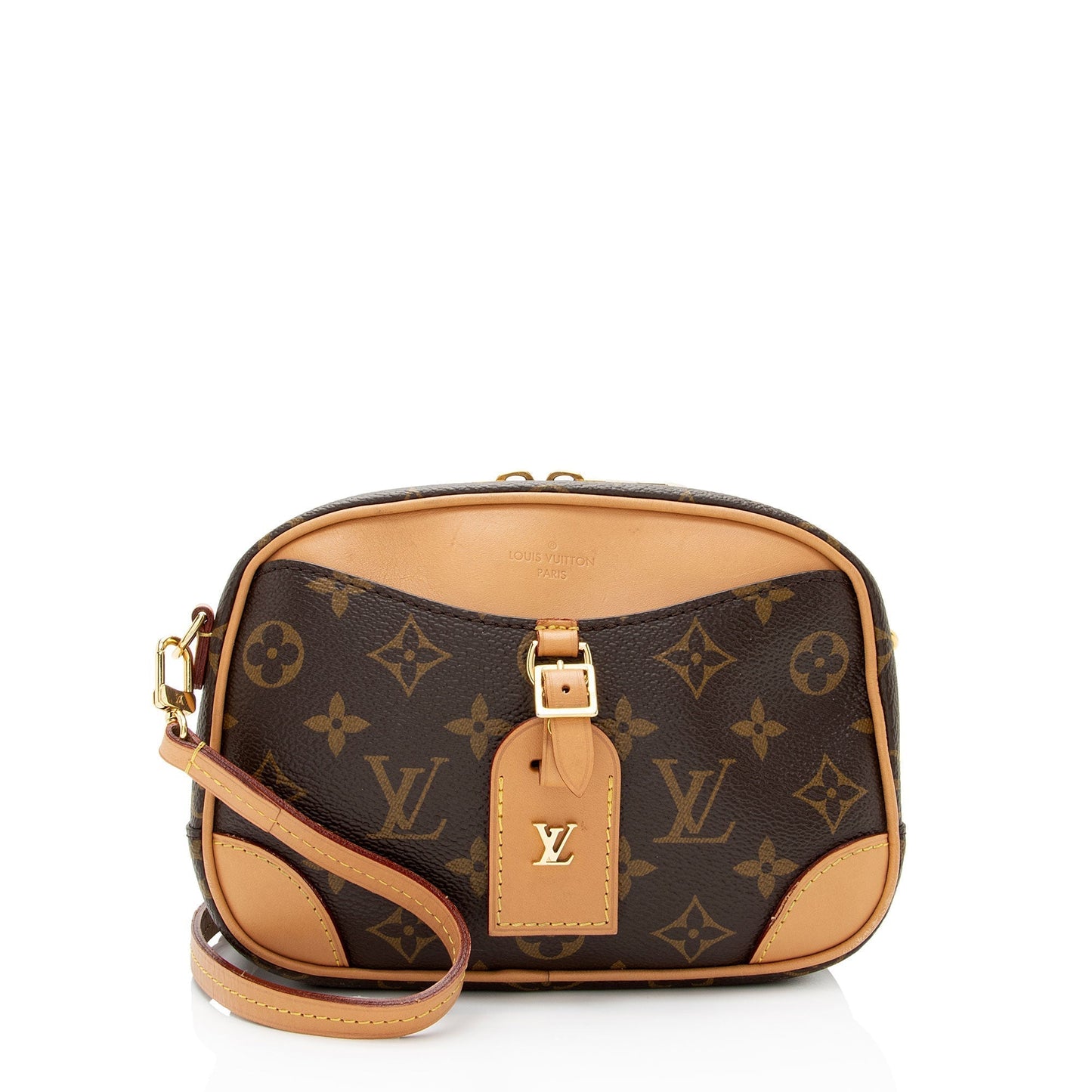 Louis Vuitton Monogram Canvas Deauville Mini Shoulder Bag (SHF-sSJvjs)