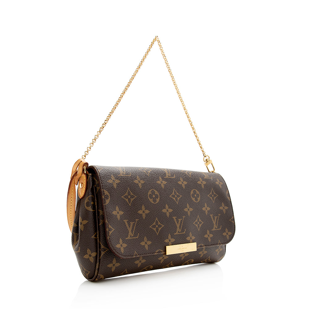 Louis Vuitton Monogram Canvas Favorite MM Shoulder Bag (SHF-21138)