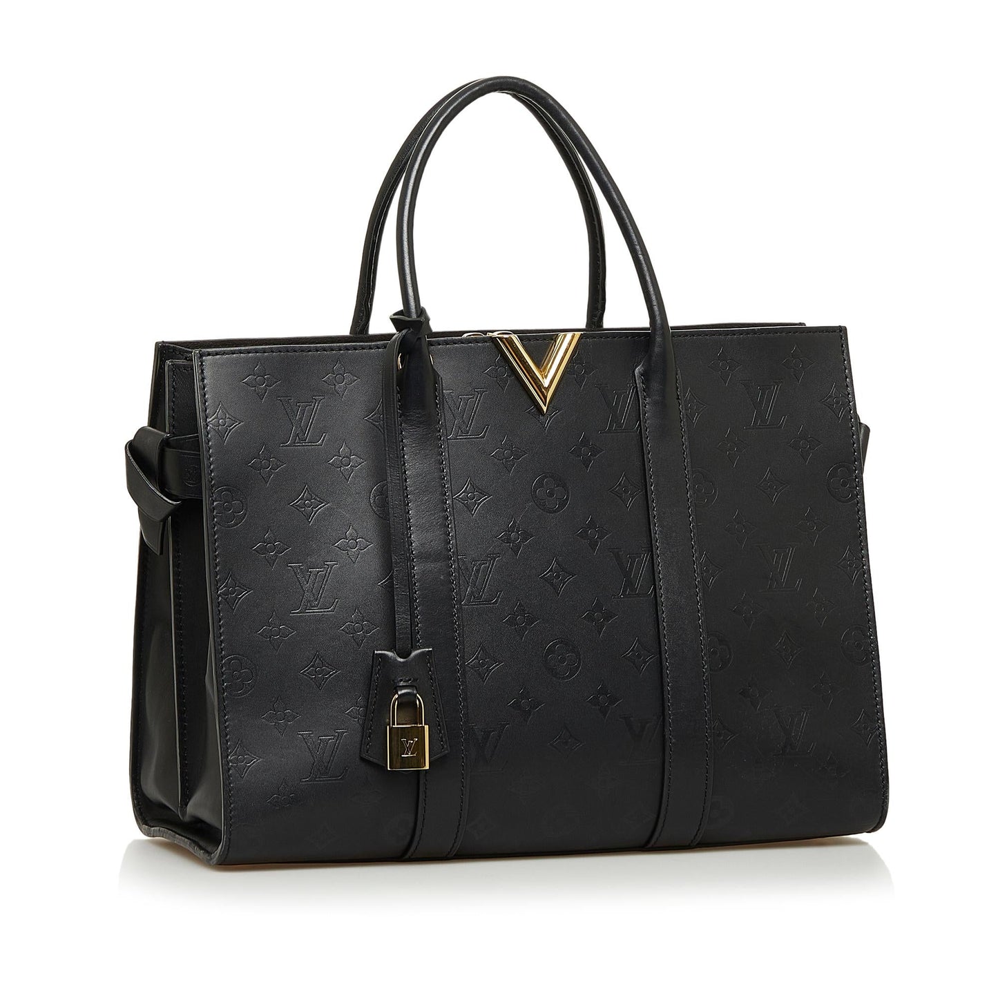 Louis Vuitton Monogram Cuir Plume Very MM Tote (SHG-7wQuXp)