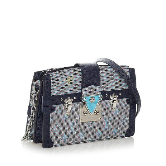 Louis Vuitton Monogram Damier Pop Trunk Clutch (SHG-Mp4tRj)