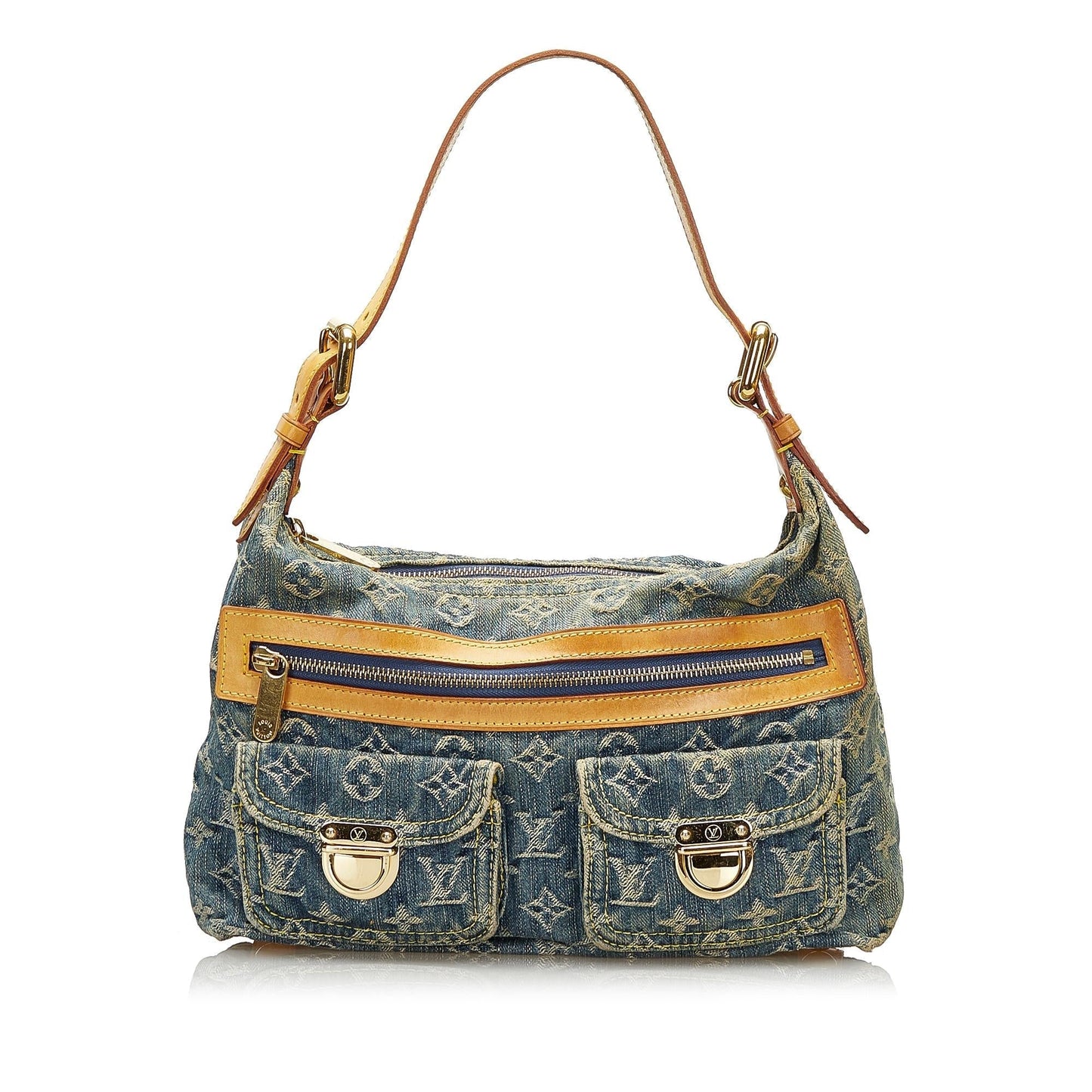Louis Vuitton Monogram Denim Baggy PM (SHG-35555)
