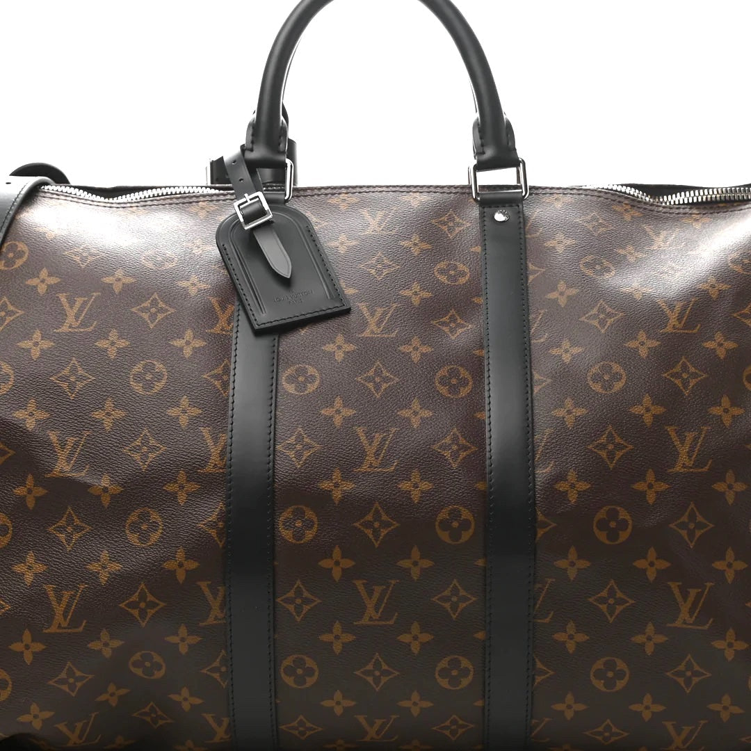 LOUIS VUITTON MONOGRAM MACASSAR KEEPALL 55 BAG