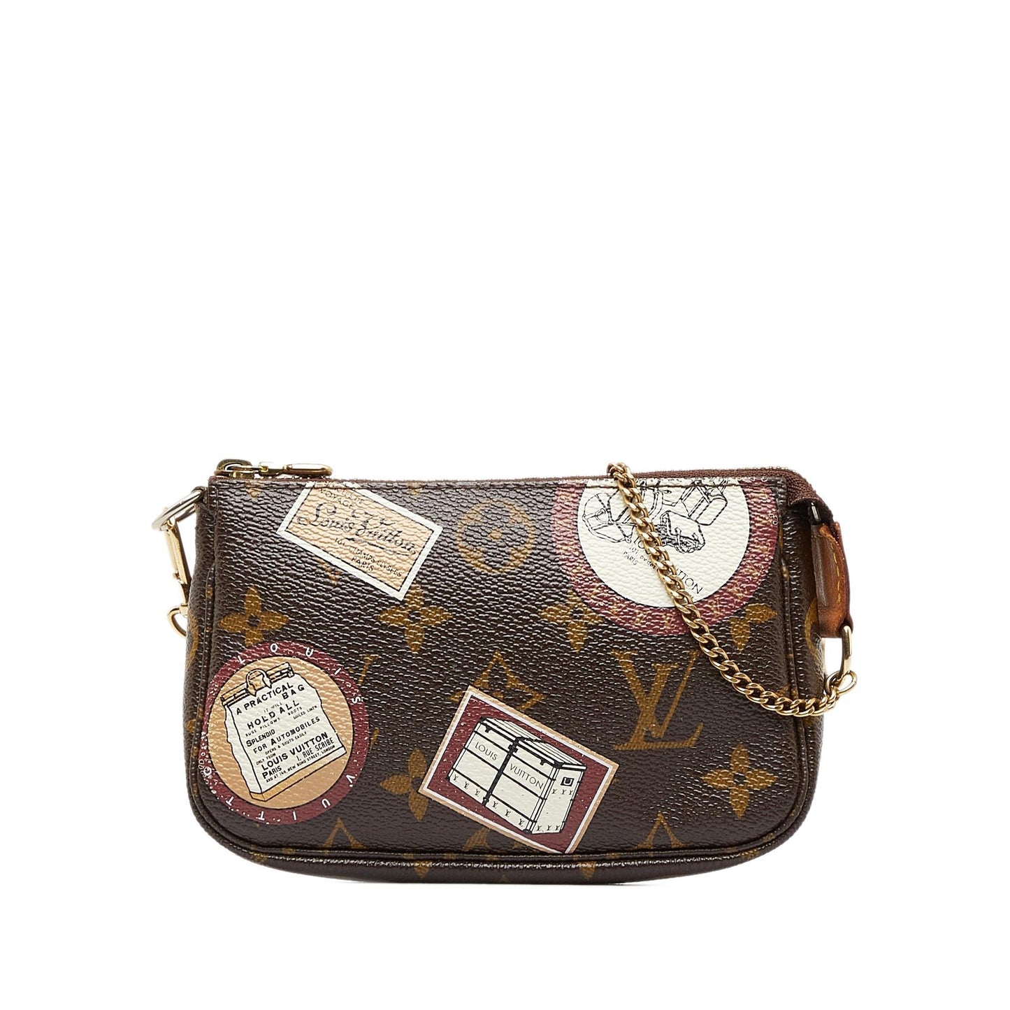 Louis Vuitton Monogram Patch Mini Pochette Accessoires (SHG-kogX1s)