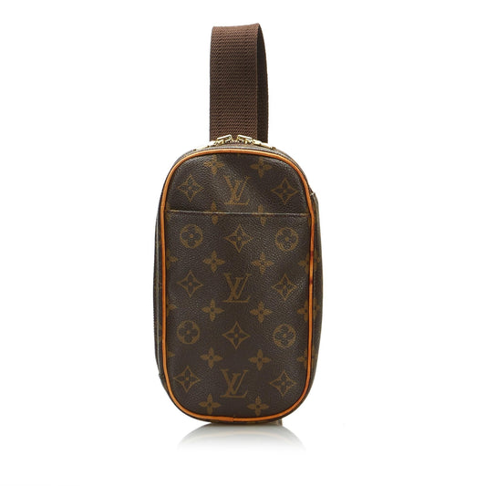 Louis Vuitton Monogram Pochette Gange (SHG-sFBXfY)