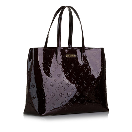 Louis Vuitton Monogram Vernis Wilshire MM (SHG-jyZpD3)