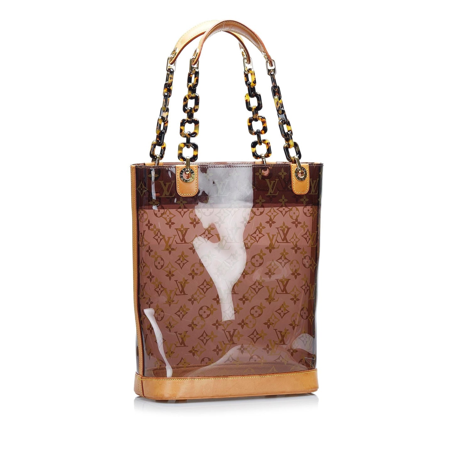 Louis Vuitton Monogram Vinyl Cabas Sac Ambre MM (SHG-KA6Dir)