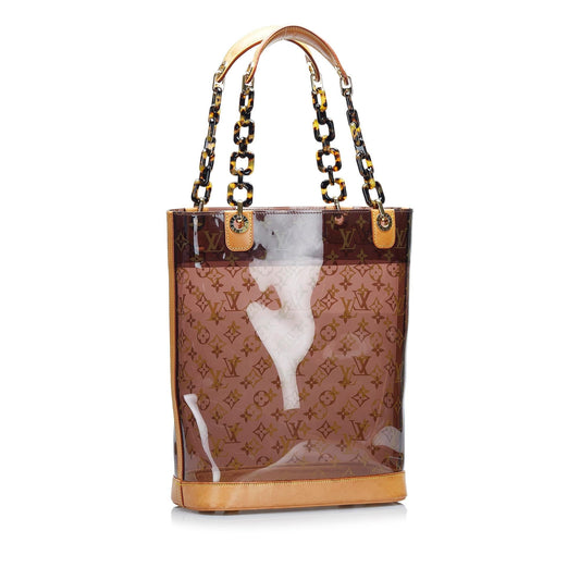 Louis Vuitton Monogram Vinyl Cabas Sac Ambre MM (SHG-KA6Dir)