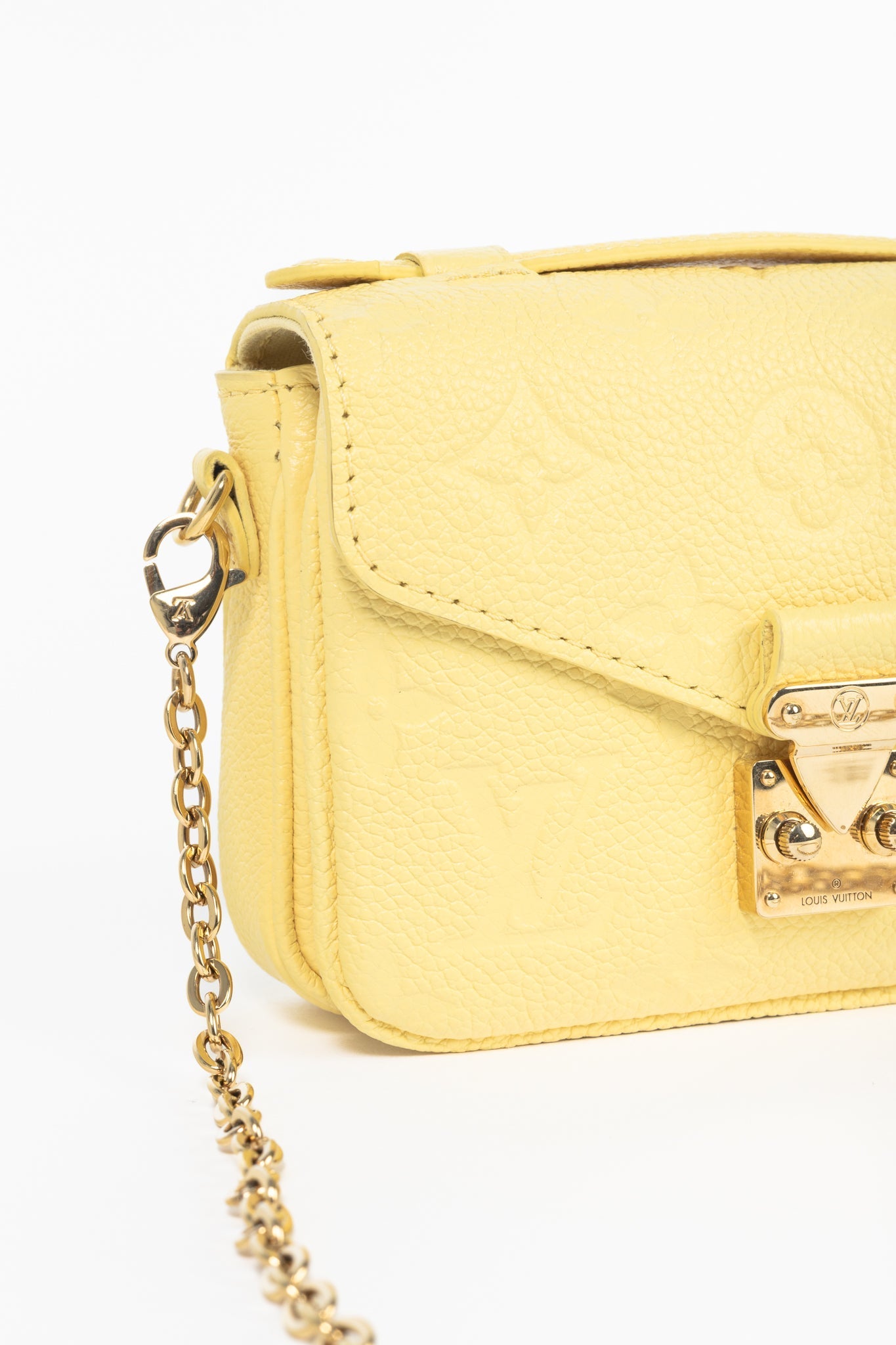 Louis Vuitton Micro Metis Jaune Monogram Empreinte Leather Mini Bag