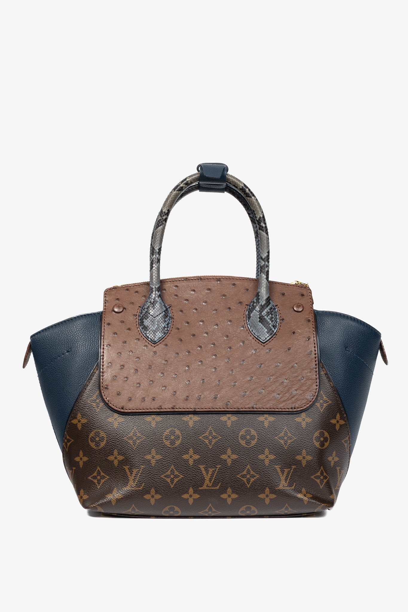 Louis Vuitton Majestueux PM Blue Monogram Exotique Tote