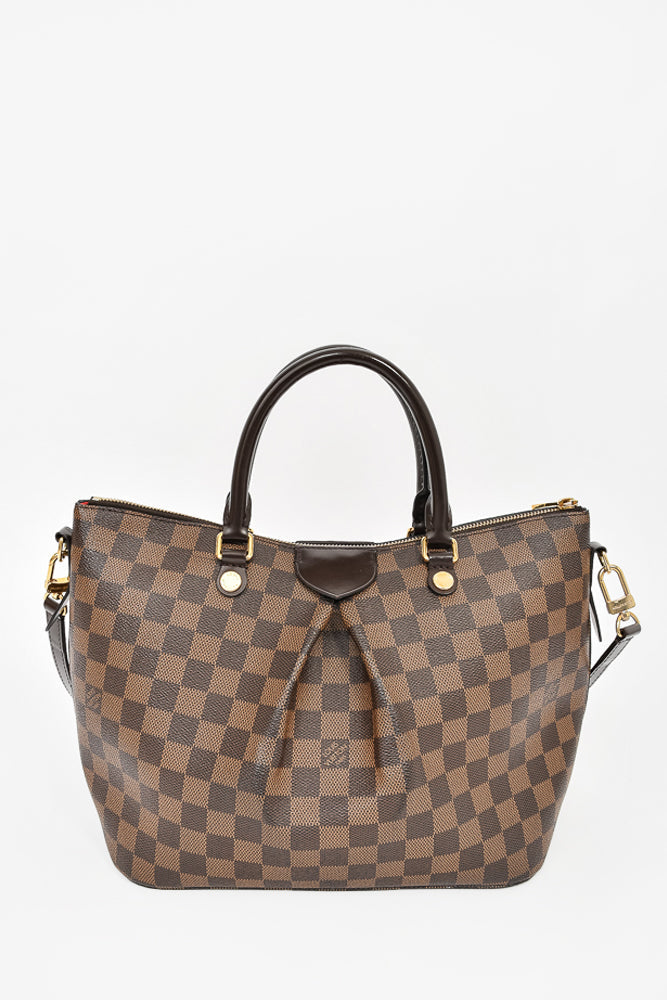 Louis Vuitton 2017 Damier Ebene Siena MM Zip Bag w/ Strap