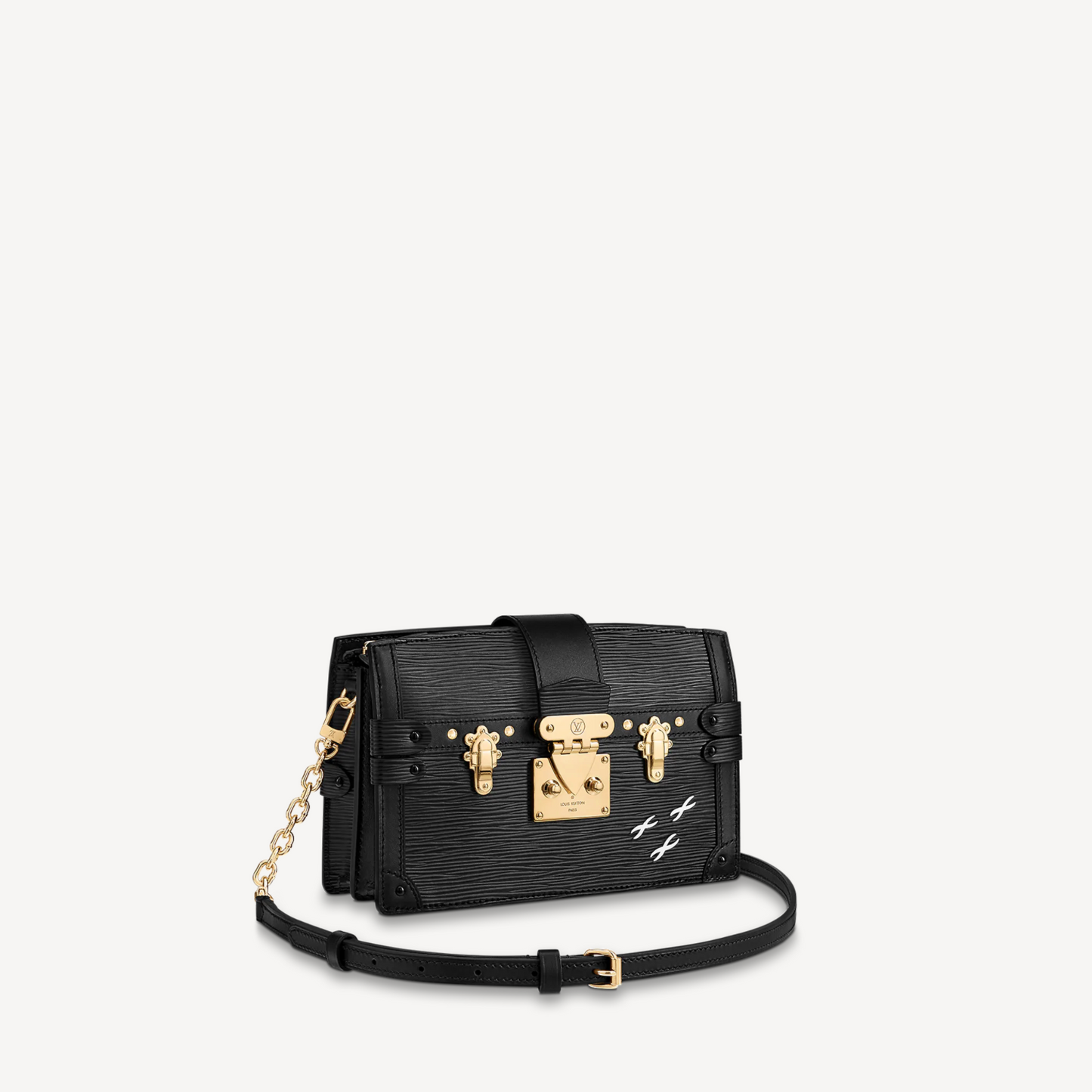 Louis Vuitton Black Epi Trunk Clutch