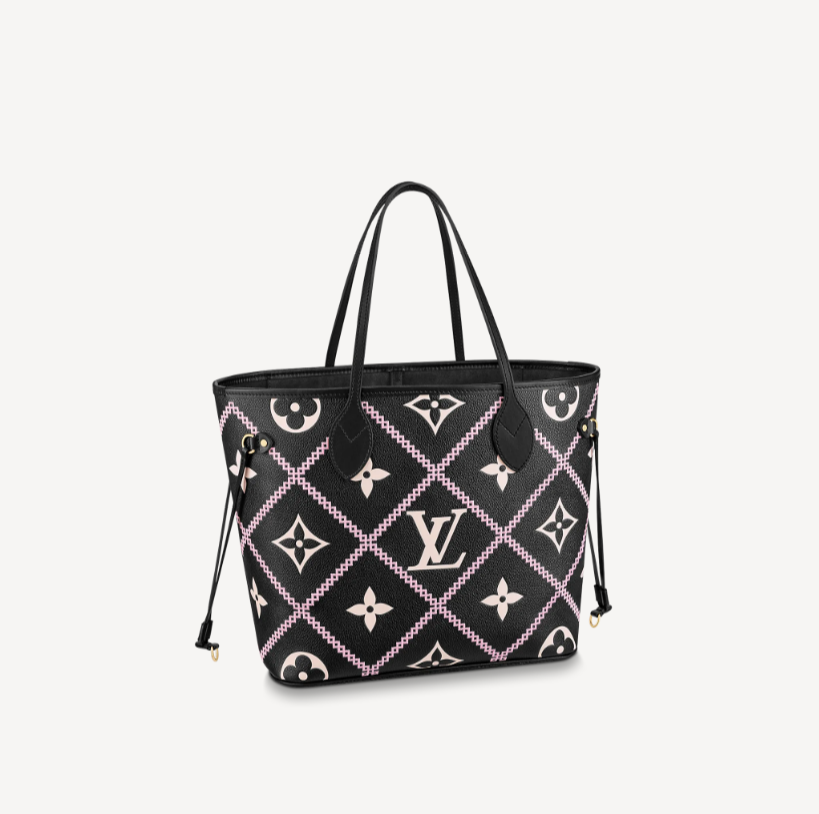 Louis Vuitton Black Neverfull LV Tote
