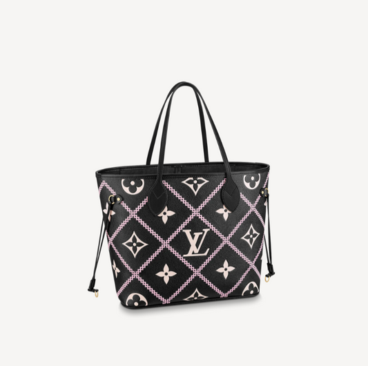 Louis Vuitton Black Neverfull LV Tote