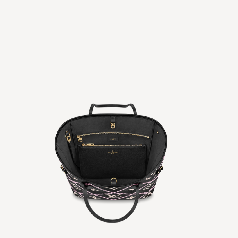 Louis Vuitton Black Neverfull LV Tote