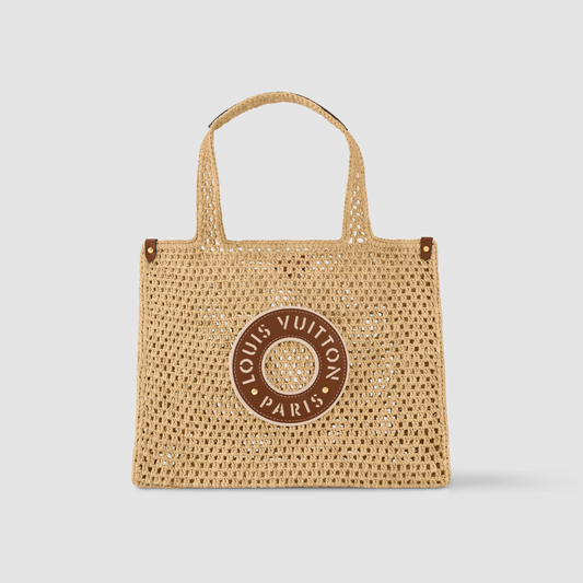 Louis Vuitton By The Pool Raffia OnTheGo MM Tote