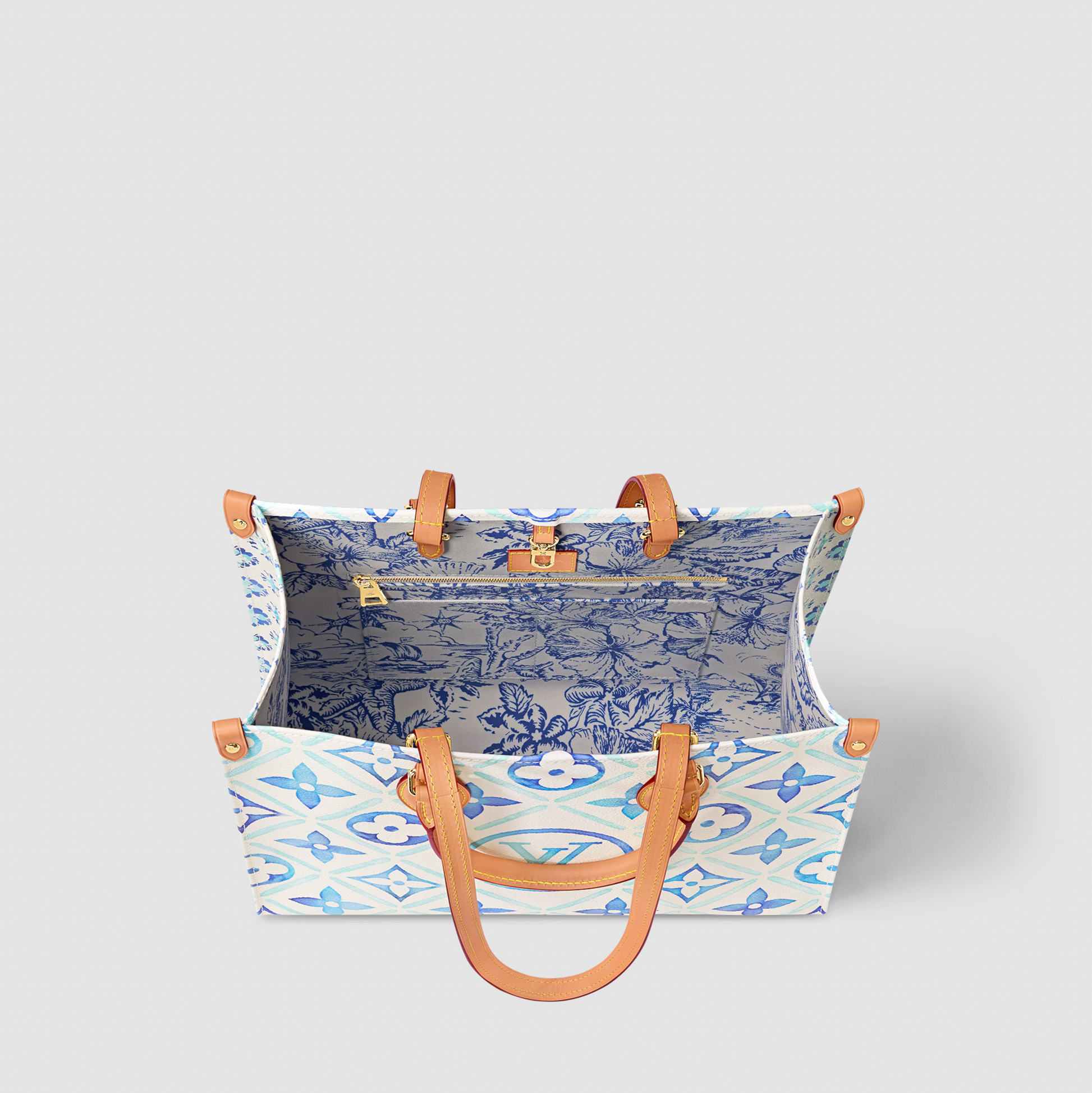 Louis Vuitton By The Pool Tiles Canvas OnTheGo MM Tote