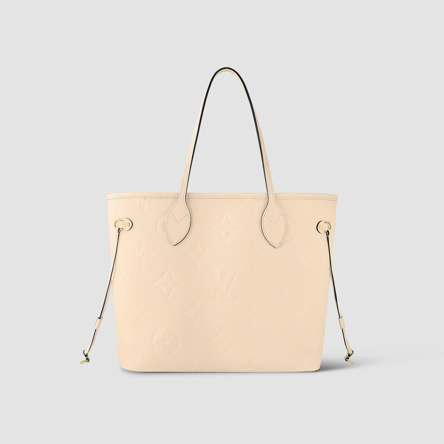 Louis Vuitton Cream Neverfull MM Tote