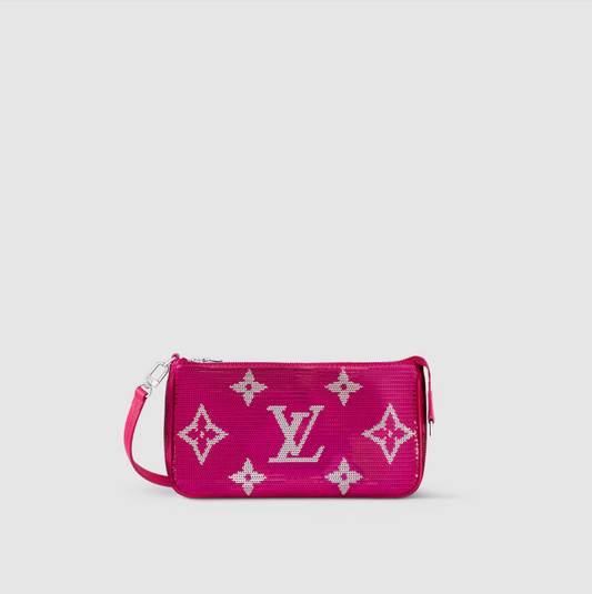 Louis Vuitton Fuchsia Pochette Accessoires LV NIGHT Crossbody