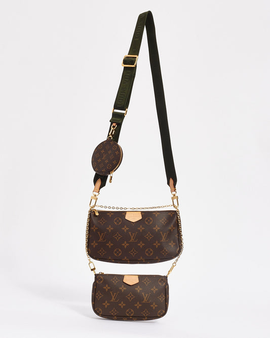 Louis Vuitton Monogram Canvas Green Multi Pochette Accessoire