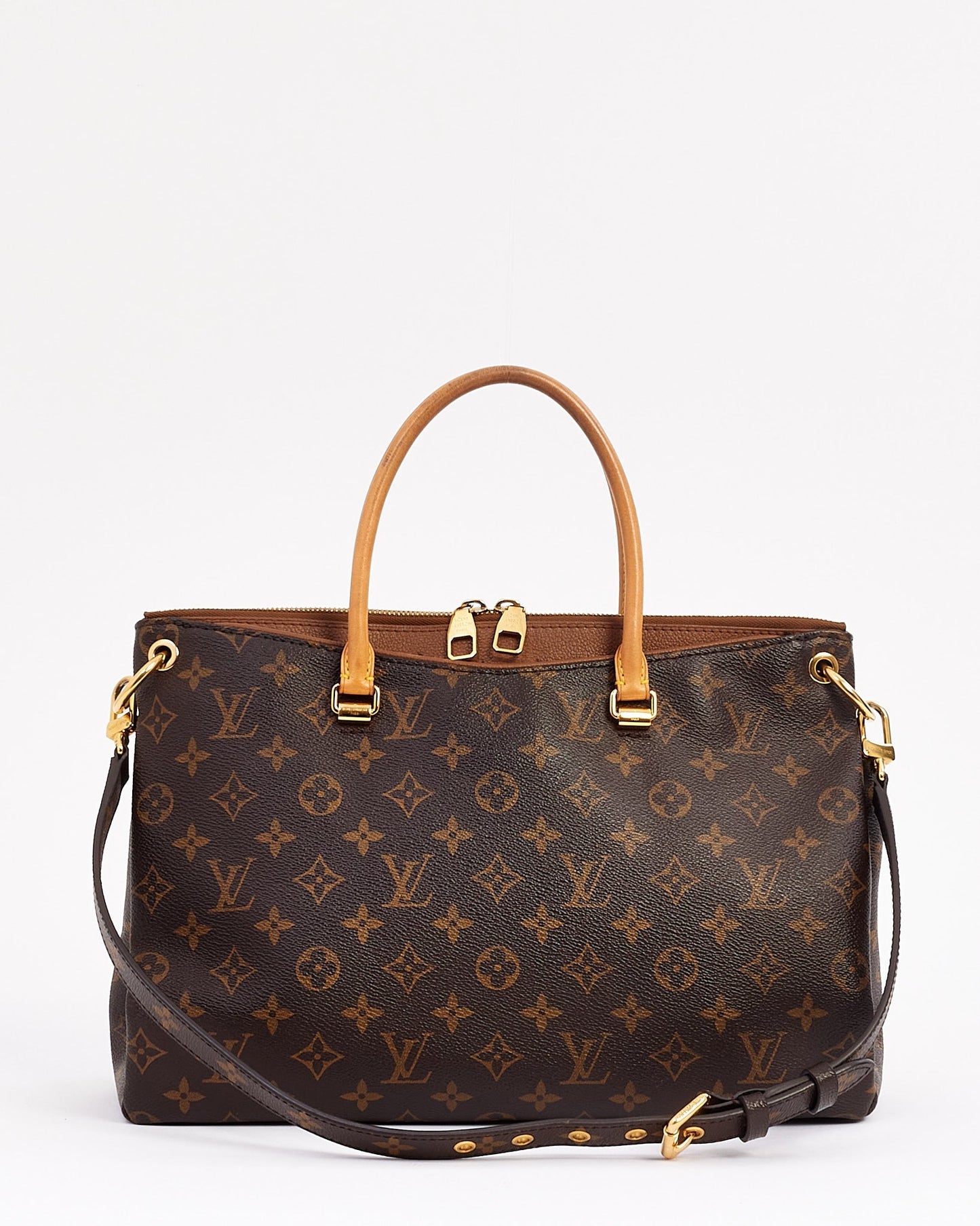 Louis Vuitton Tan Monogram Canvas Pallas MM Tote Bag