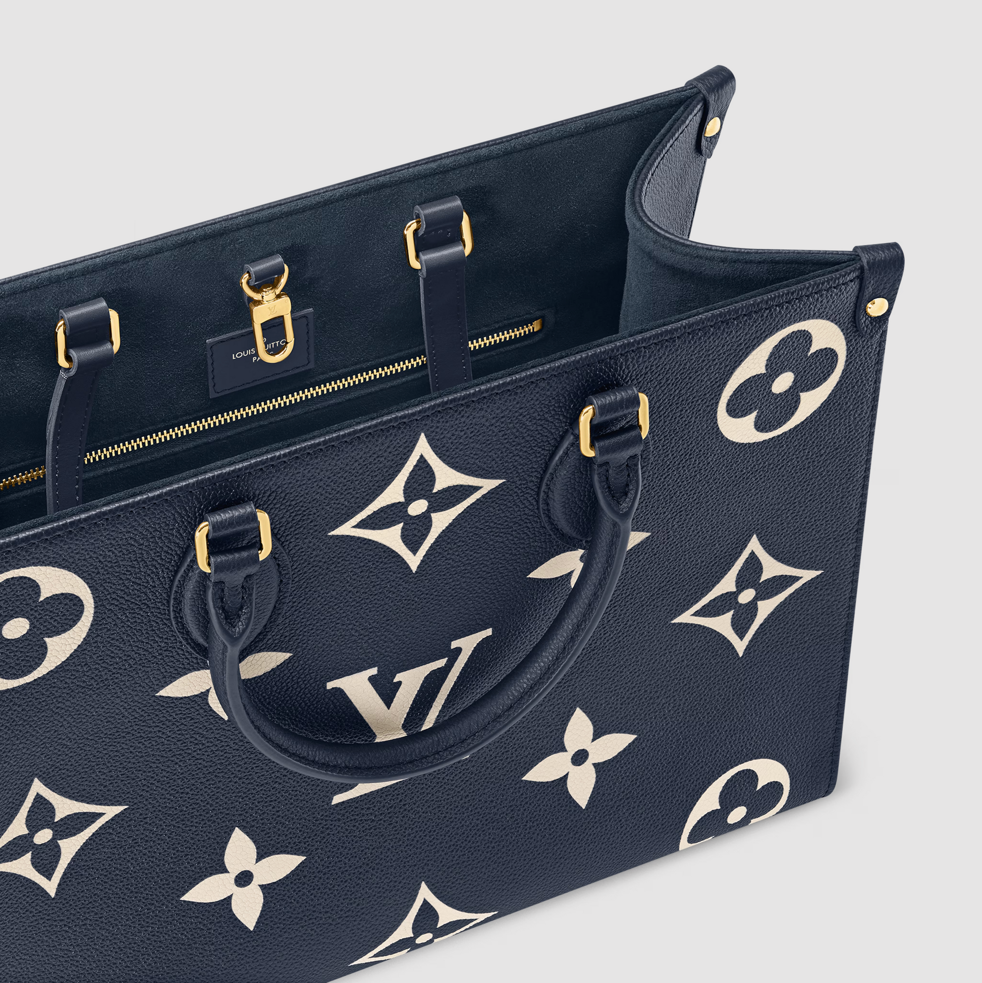 Louis Vuitton Navy Empreinte OnTheGo MM Tote