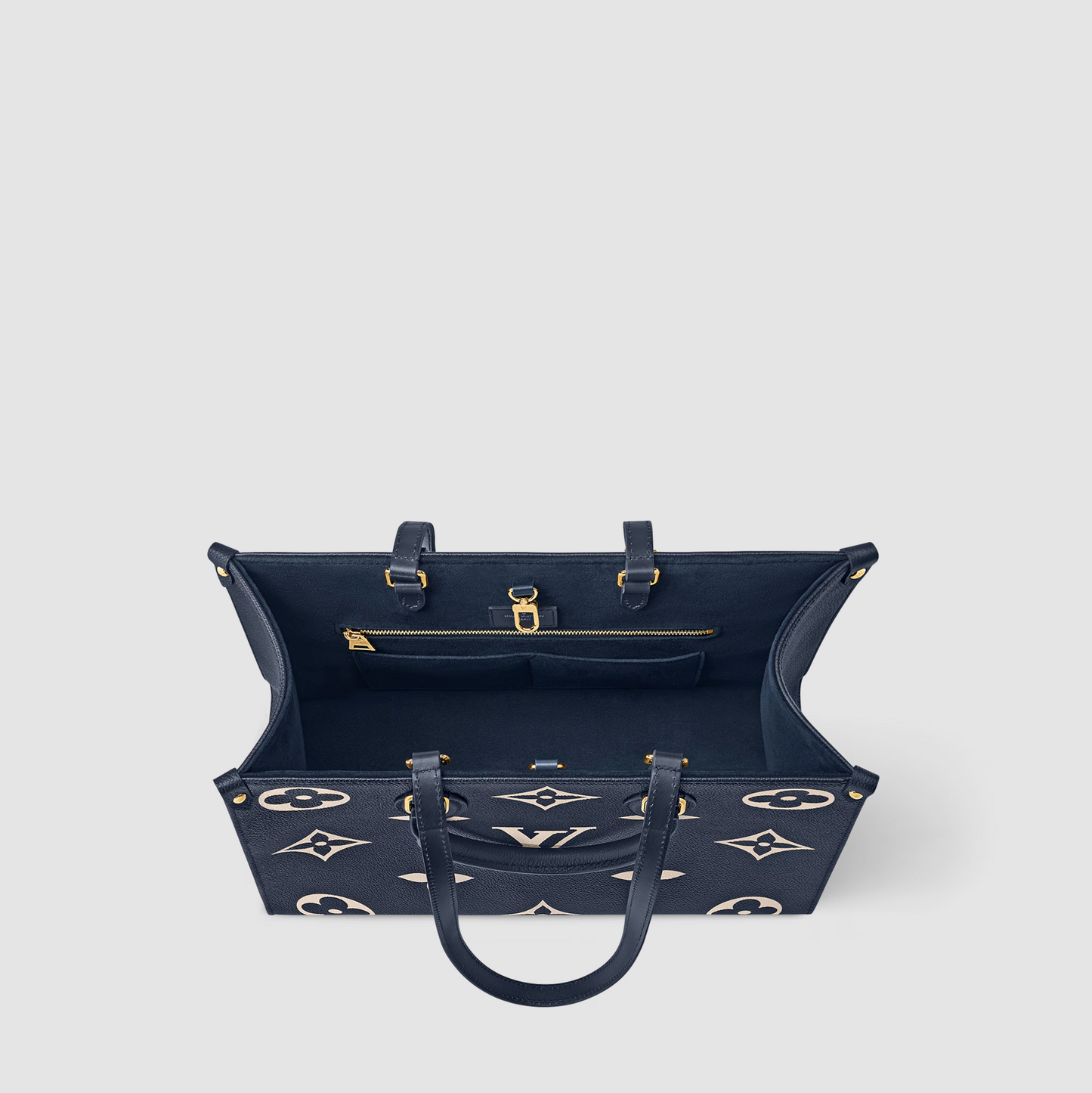 Louis Vuitton Navy Empreinte OnTheGo MM Tote