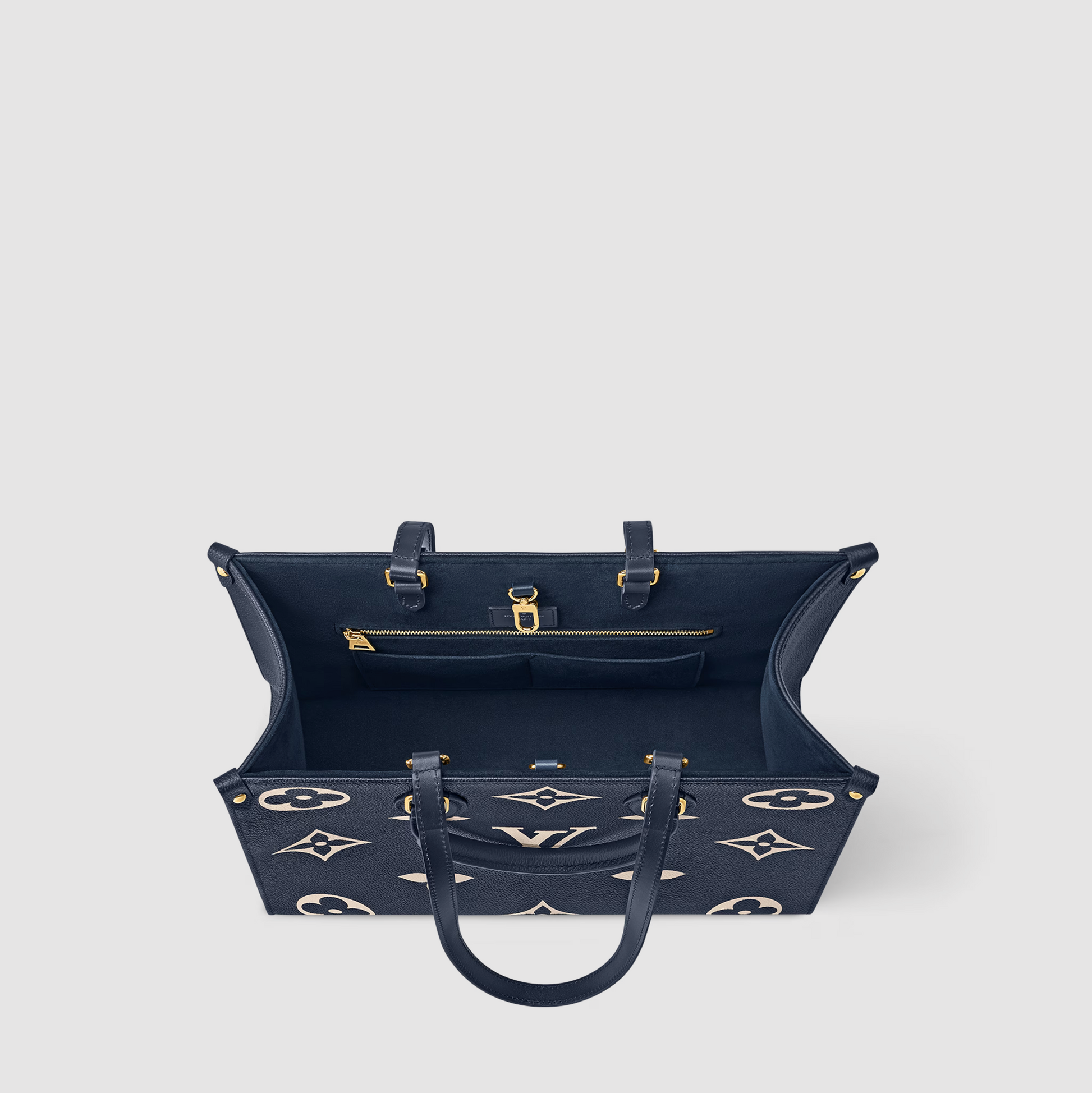 Louis Vuitton Navy Empreinte OnTheGo MM Tote