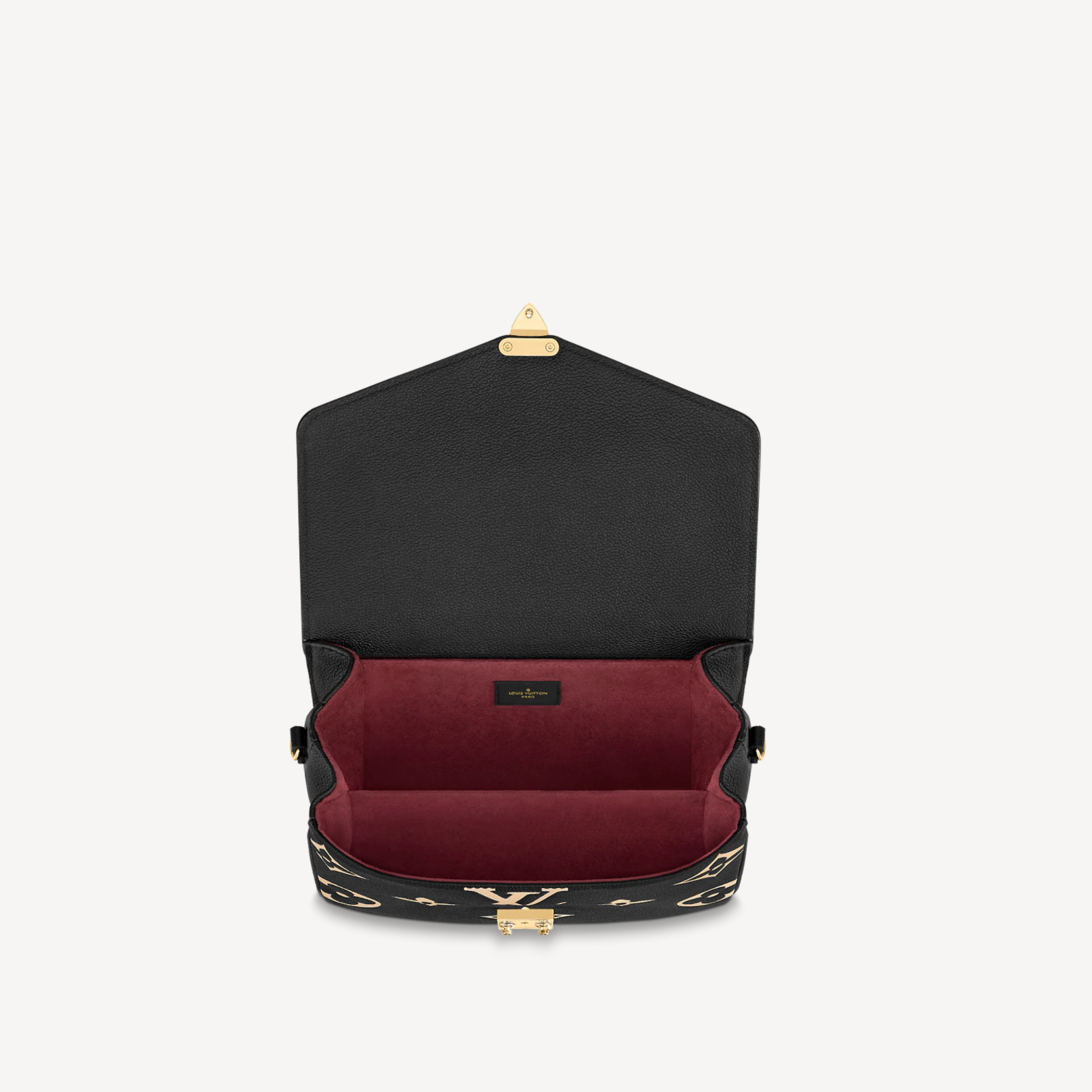 Louis Vuitton Black and Cream Pochette Metis Crossbody