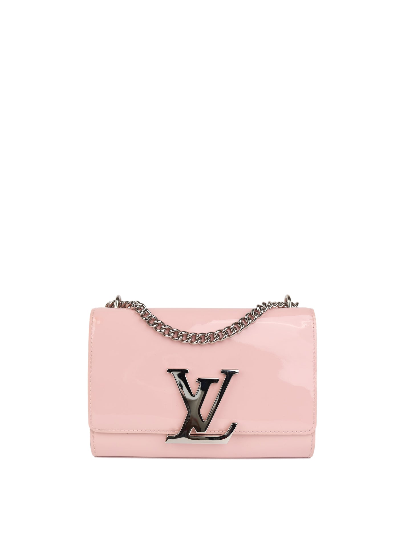 Louis Vuitton Rose Ballerine Vernis Louise MM