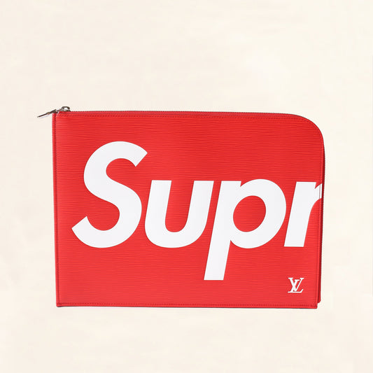 Louis Vuitton Supreme Red Epi Pochette Jour GM Crossbody