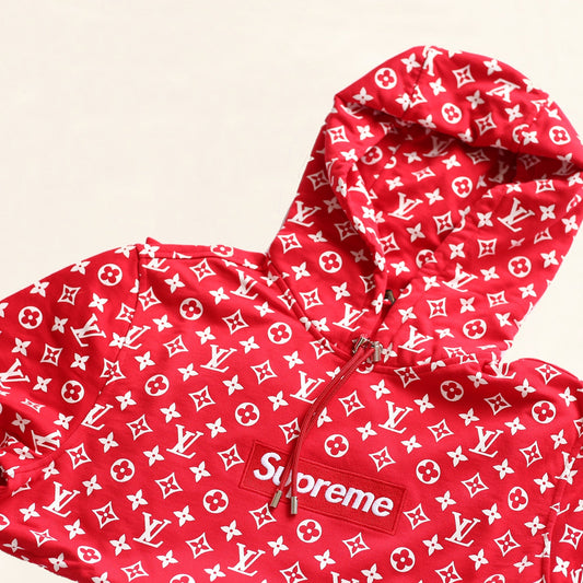 Louis Vuitton Supreme Logo Box Hoodie Monogram Crossbody