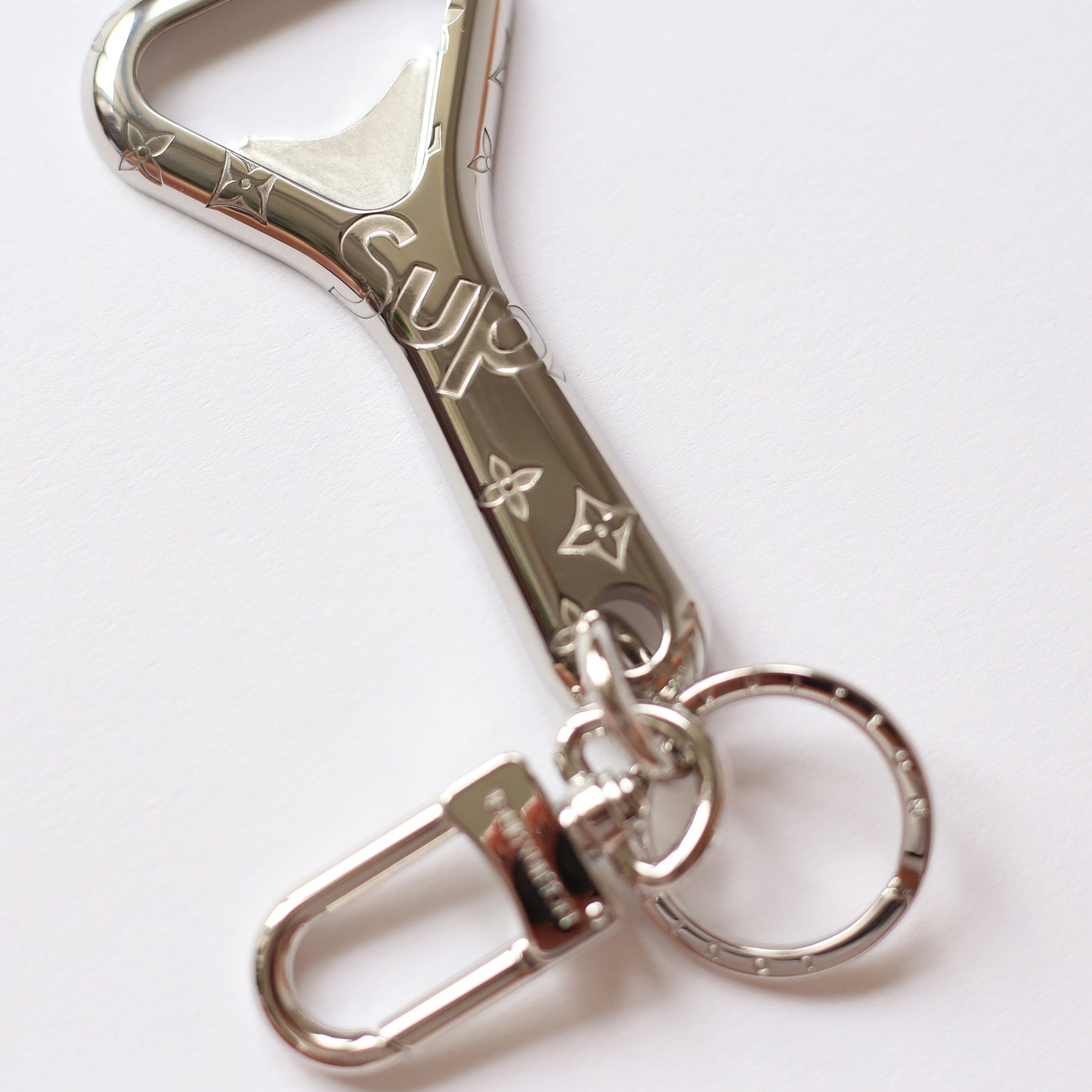 Louis Vuitton | Supreme Bottle Opener | Polished Silver Crossbody