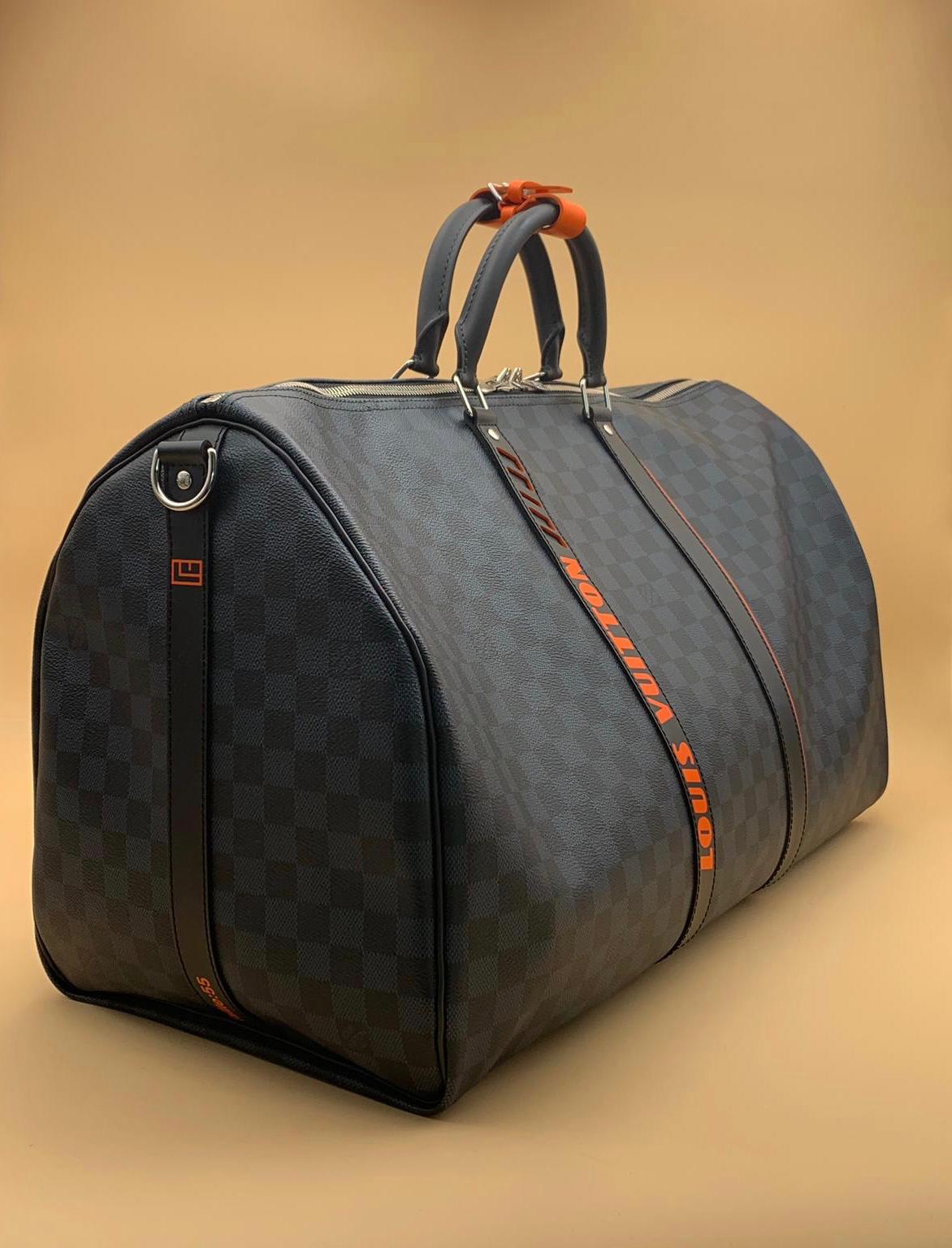 Louis Vuitton | Damier Cobalt Race Keepall Bandouliere 55 Crossbody