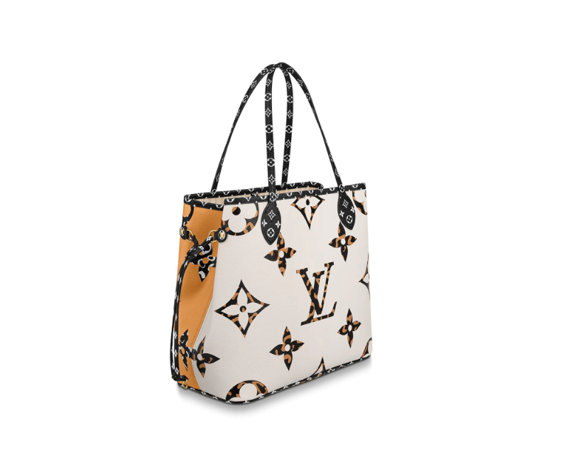 Louis Vuitton | Giant Jungle Monogram Neverfull Ivoire with Pouch