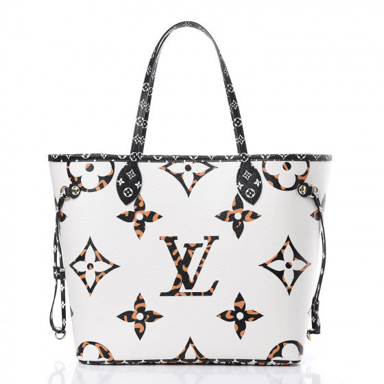 Louis Vuitton | Giant Jungle Monogram Neverfull Ivoire with Pouch