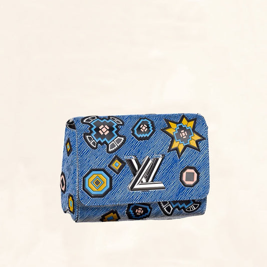 Louis Vuitton | Epi-Leather Twist Series Azteque Print | MM Crossbody