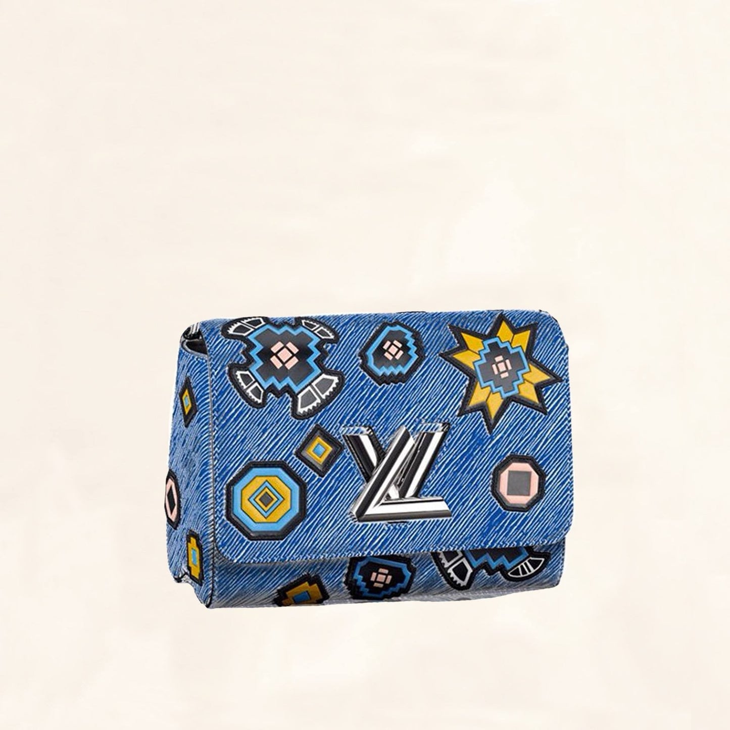 Louis Vuitton | Epi-Leather Twist Series Azteque Print | MM Crossbody