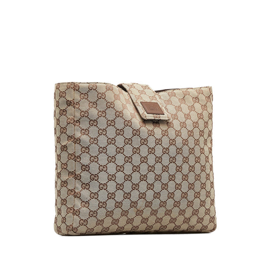 Gucci Brown Canvas Clutch