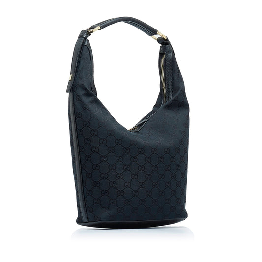 Gucci Leather Canvas Shoulder Bag