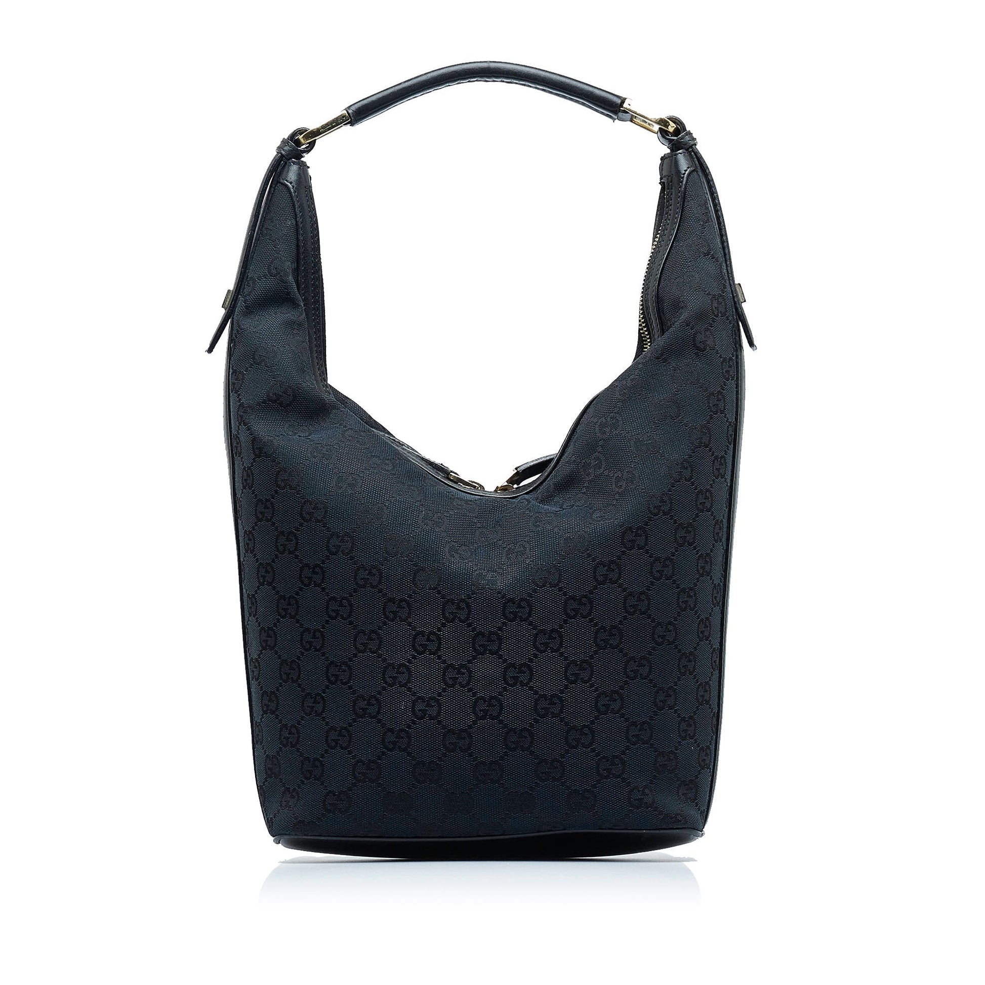Gucci Leather Canvas Shoulder Bag