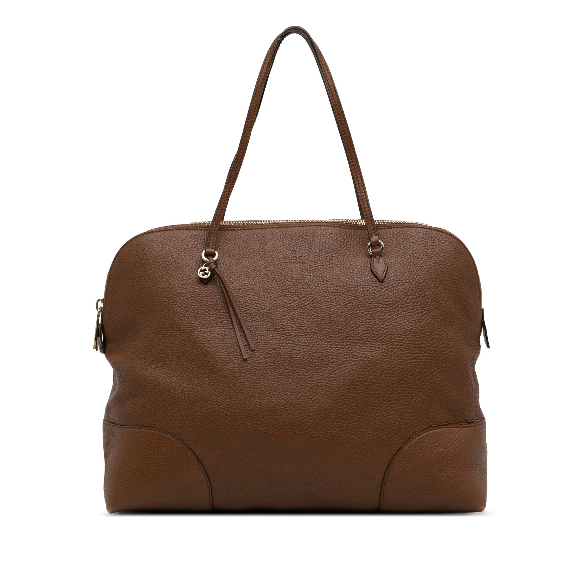 Gucci Brown Leather Tote Style 4
